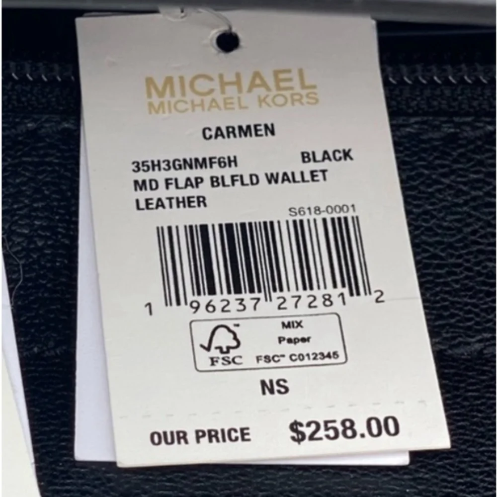 Michael Kors Carmen Medium Flap Bifold Wallet